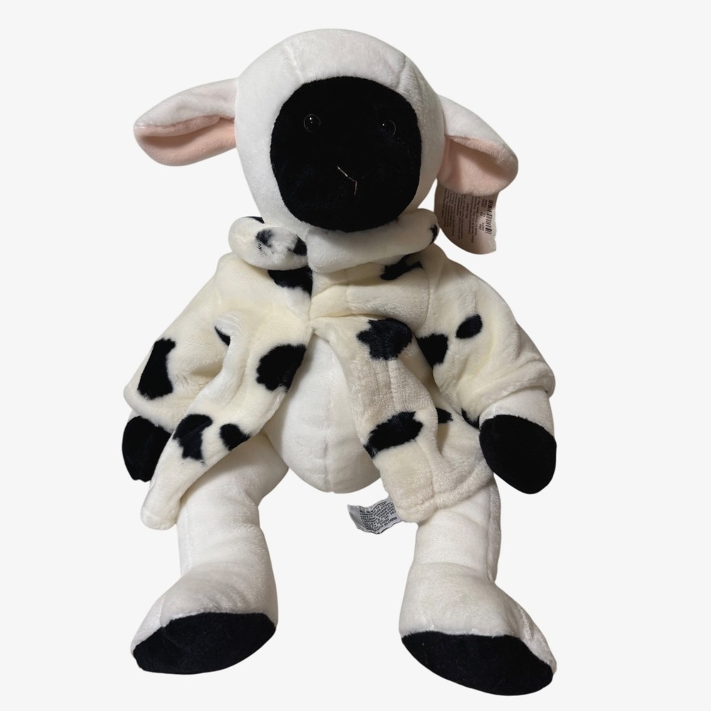 Vintage Russ Berrie RB Collections Target Collab Lamb Plush w/ Cow Coat 14"